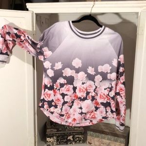 Forever 21 flowered sweatshirt
